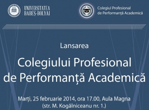 UBB lanseaza Colegiul Profesional de Performanta Academica
