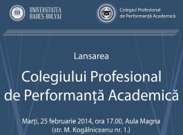 UBB lanseaza Colegiul Profesional de Performanta Academica