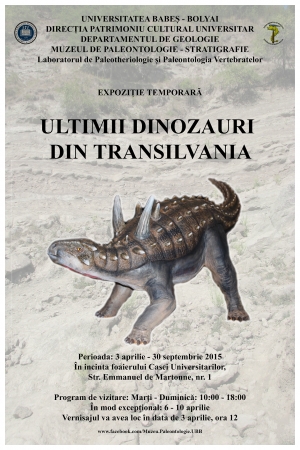 „Ultimii dinozauri din Transilvania” pot fi vazuti la Muzeul de Paleontologie-Stratigrafie