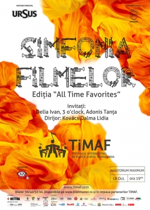 Simfonia Filmelor - concertul de muzică simfonică care reunește coloanele sonore ale celor mai cunoscute filme va avea loc weekend-ul acesta în cadrul TiMAF