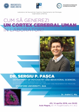 Conferinta despre „Cum sa generezi un cortex cerebral uman in laborator?” are loc la UBB