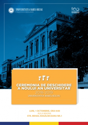 Ceremonia de deschidere a noului an universitar la UBB va avea loc de 1 octombrie