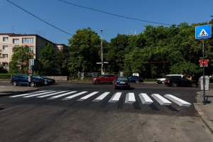 Clujul are primele treceri de pietoni cu marcaj orizontal 3D