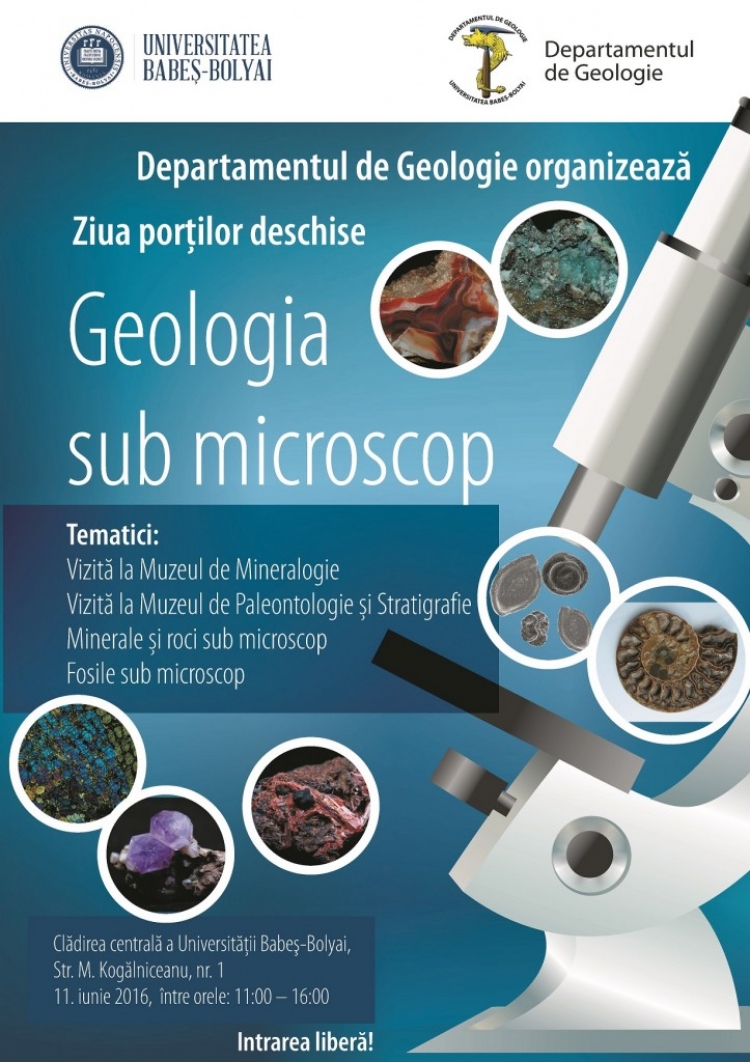 UBB organizeaza Ziua Portilor Deschise „Geologia sub microscop”
