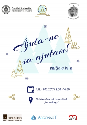 Studentii de la Facultatea de Istorie si Filosofie organizeaza campania caritabila „Ajuta-ne sa ajutam!”