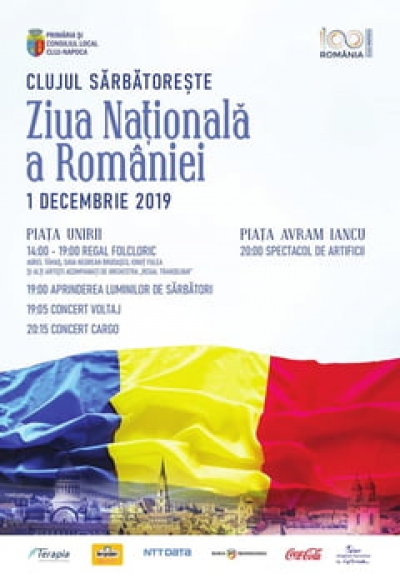 Programul de Ziua Nationala a Romaniei sarbatorita la Cluj-Napoca