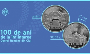 Va fi lansata moneda de argint cu tema „100 de ani de la infiintarea Operei Romane din Cluj”