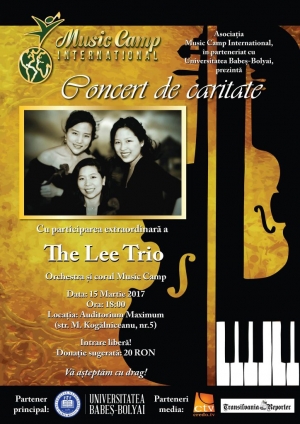 The Lee Trio va sustine un concert de caritate in Cluj