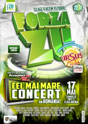 FORZA ZU - cel mai mare concert din Romania @ 17 mai Cluj Arena