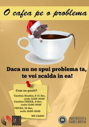 O cafea pe o problema! O intitiativa OSUBB