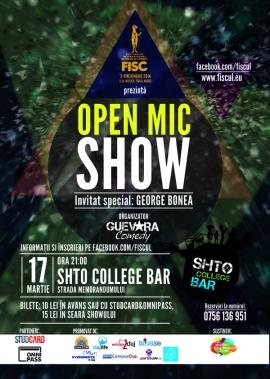 FISC prezinta conceptul Open Mic Show @ 17 martie Shto College Bar