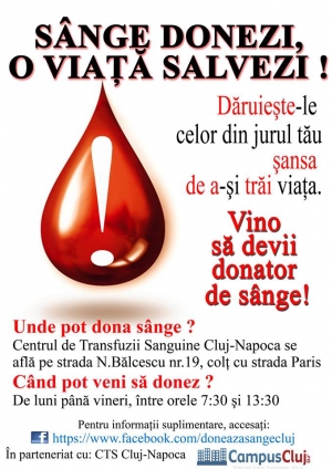 Sange donezi, o viata salvezi!